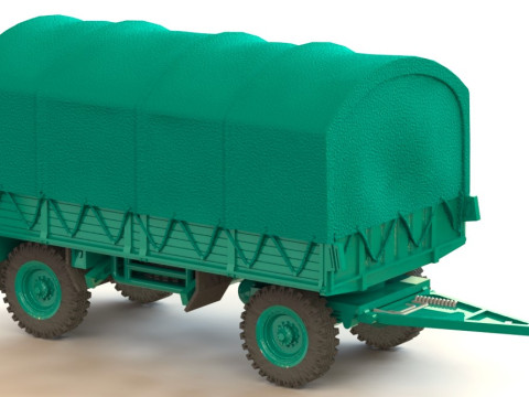 मानक 3-टन सैन्य ट्रेलर बुंडेसवेहर 3D मॉडल