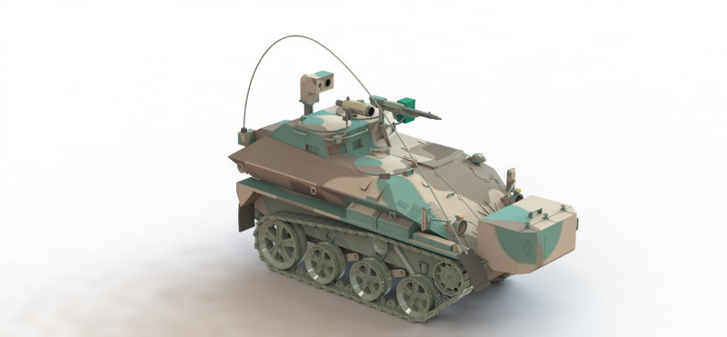 Lekki powietrzno-desantowy pojazd bojowy Wiesel 1 TOW Model 3D .c4d .max .obj .3ds .fbx .stl .blend