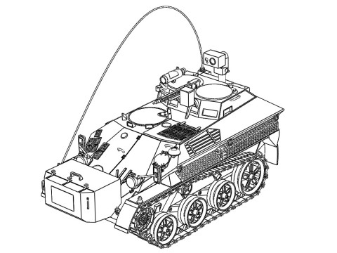 Lekki powietrzno-desantowy pojazd bojowy Wiesel 1 TOW Model 3D