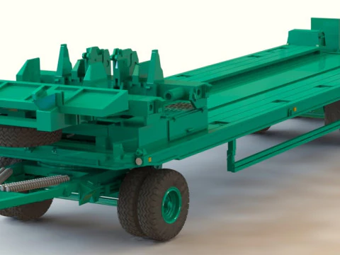 Anhanger 6-Rad 15 t Panzerbrcke Modelo 3D