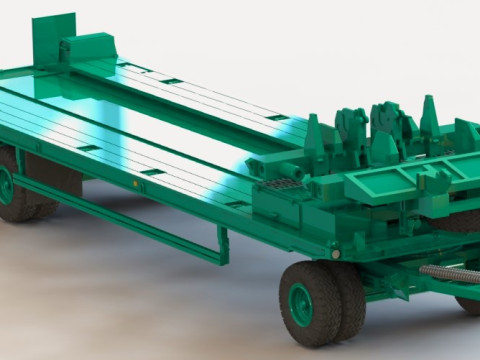 Anhanger 6-Rad 15 t Panzerbrcke Modèle 3D