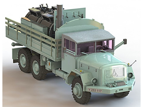 Decontamination equipment on truck LKW 7t 3D Model