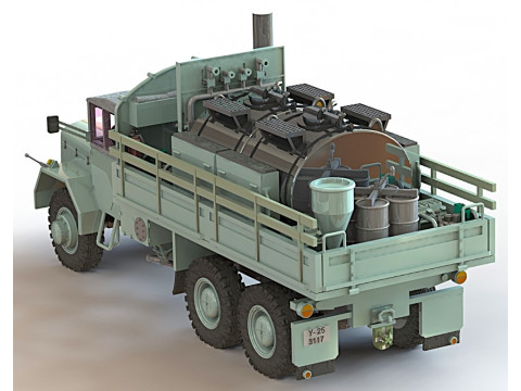 Decontamination equipment on truck LKW 7t 3D Model
