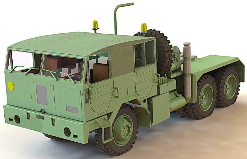 FAUN L 1212-45 VSA 6x6 1959 3D Modell .c4d .max .obj .3ds .fbx .stl .blend 