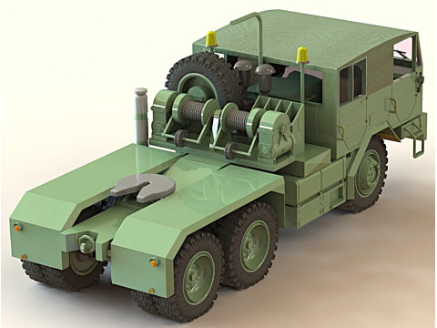 FAUN L 1212-45 VSA 6x6 1959 3D Modell