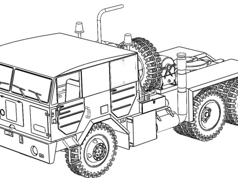 FAUN L 1212-45 VSA 6x6 1959 3D Modell