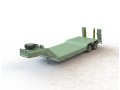Kassbohrer -Doll- 4-осьовий військовий низькорамний транспортний засіб Бундесверу BW Tieflader 3D Модель