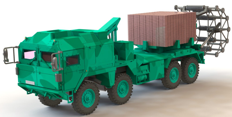 KMW-Faltstraengerat-auf-Man-15t 3D 模型 .c4d .max .obj .3ds .fbx .stl .blend 