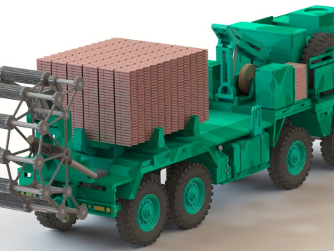 KMW-Faltstraengerat-auf-Man-15t 3D 模型