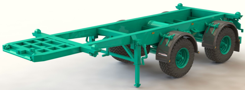 Transportasi Schmitz SAnh Tipe SCF 20 Model 3D .c4d .max .obj .3ds .fbx .stl .blend 