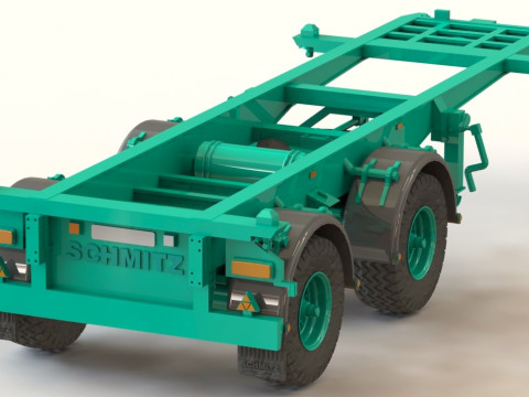 Transportasi Schmitz SAnh Tipe SCF 20 Model 3D