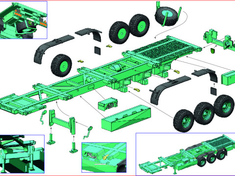 集装箱运输DOLL25to 3D 模型