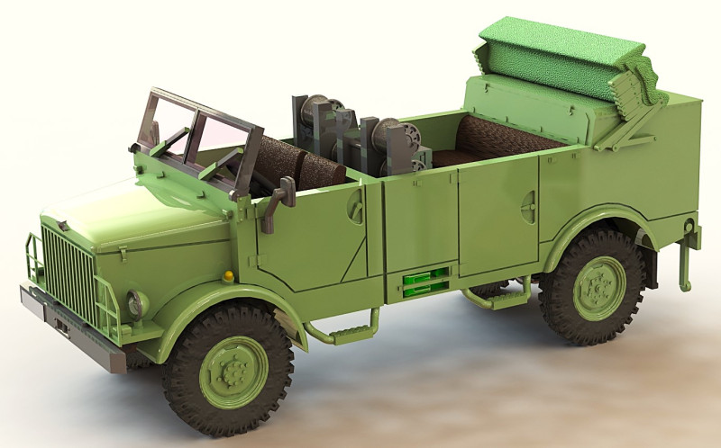 Borgward B 2000 AO Funkkraftwagen Fekw 3D Модель .c4d .max .obj .3ds .fbx .stl .blend 