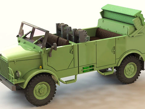 Borgward B 2000 A-O Funkkraftwagen Fekw Modelo 3D