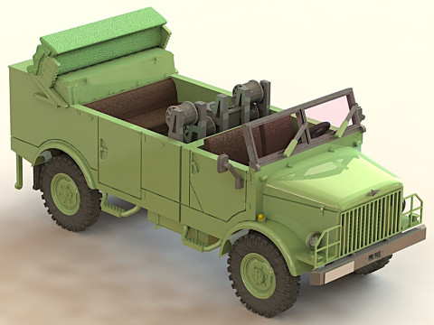 Borgward B 2000 AO Funkkraftwagen Fekw 3D Модель