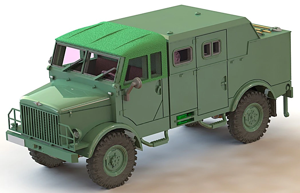 BORGWARD B 2000 AO Funk 3D Model .c4d .max .obj .3ds .fbx .stl .blend