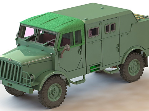 BORGWARD B 2000 AO Funk 3D Modell