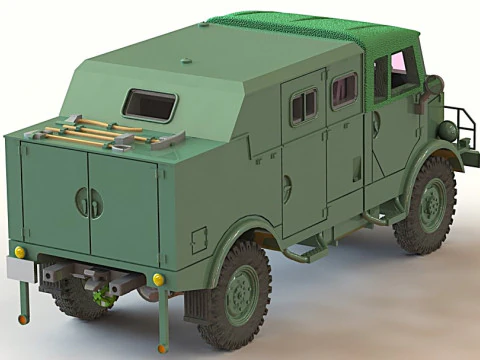 BORGWARD B 2000 AO Funk 3D Model