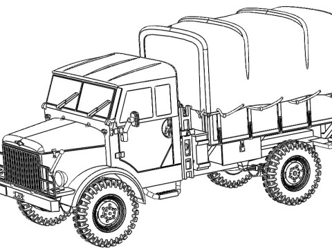 BORGWARD B 2000 LKW 3D Модель