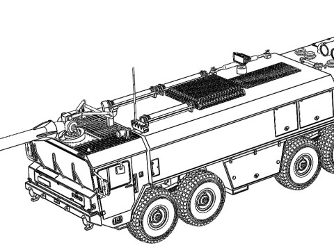 Bundeswehr-Feuerwehren - FlKfz 8000 Bw Modello 3D