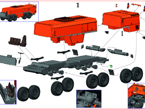 Bundeswehr-Feuerwehren - FlKfz 8000 Bw Modello 3D