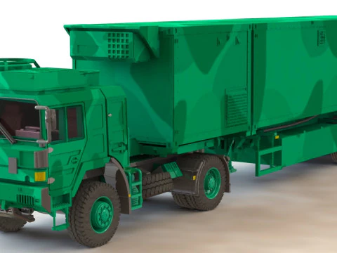 Camiones militares HX 81 SaZgM 70t Alemania Modelo 3D