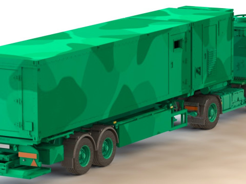 HX 81 SaZgM 70t 軍用トラック ドイツ 3Dモデル