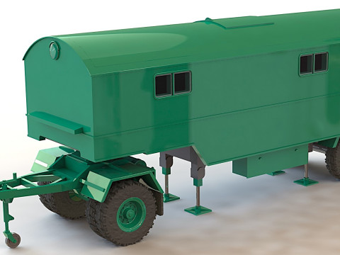 Naczepa Blumhardt typ P 476-419 Model 3D