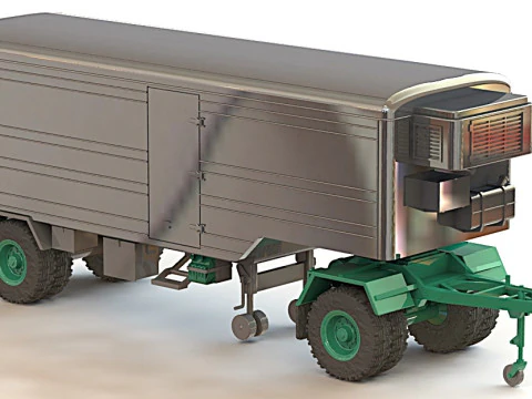 Blumhardt Refrigerated Semi-trailer 3D Model