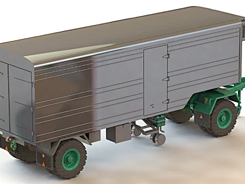 Blumhardt Refrigerated Semi-trailer 3D Model