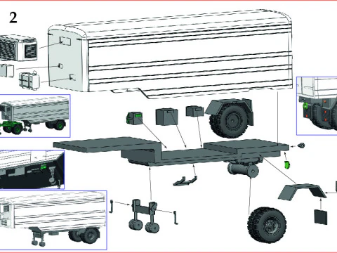 Blumhardt Refrigerated Semi-trailer 3D Model