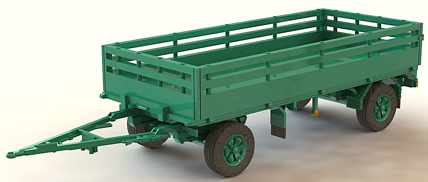 Last Wagen Anhanger 85 3D Model .c4d .max .obj .3ds .fbx .stl .blend 