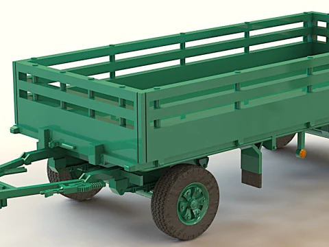 &Uacute;ltimo Wagen Anhanger 85 Modelo 3D