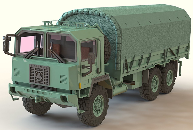 SAURER 10 DM Model 3D .c4d .max .obj .3ds .fbx .stl .blend 