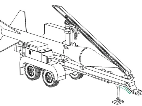 The Raketentransportanhanger M405 A1 3D Model