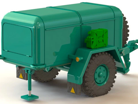 Military Compressed Air Generator 6CBM 3D Model
