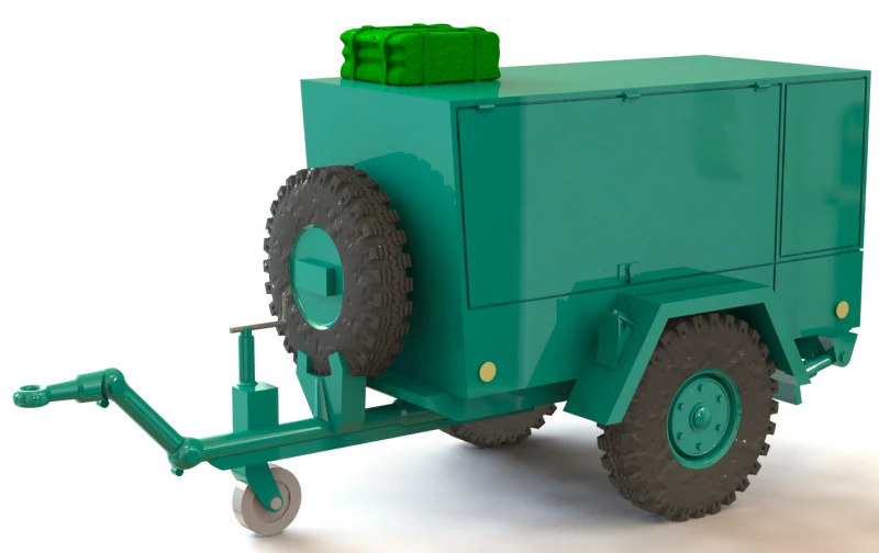 Comprimido militar tipo 680 Modelo 3D .c4d .max .obj .3ds .fbx .stl .blend 