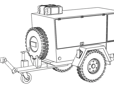 Comprimido militar tipo 680 Modelo 3D