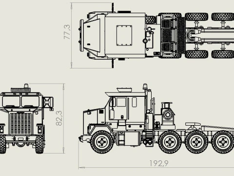 Oshkosh M1070 3D Model