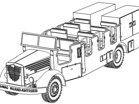 The Bssing-NAG 500A 3D Model