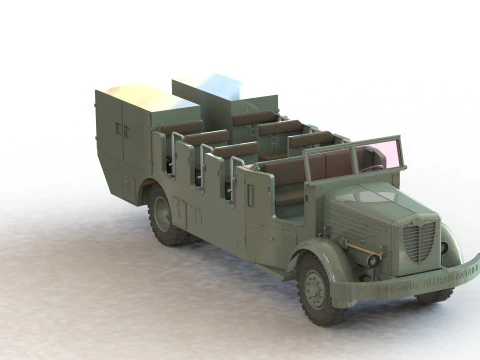 The Bssing-NAG 500A 3D Model