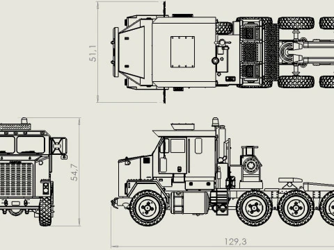 Oshkosh M1070 Modelo 3D