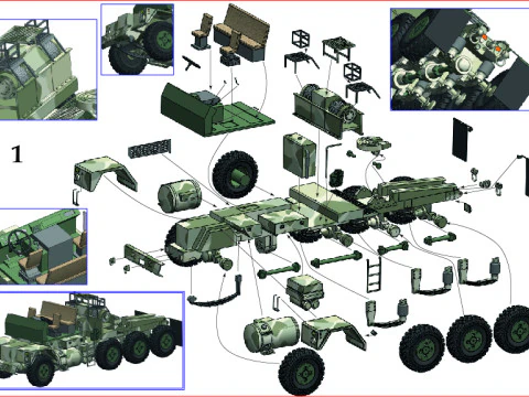 Oshkosh M1070 Modelo 3D