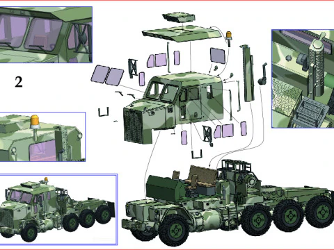 Oshkosh M1070 Modelo 3D
