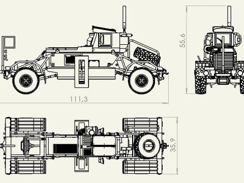 The Husky VMMD 3D Model