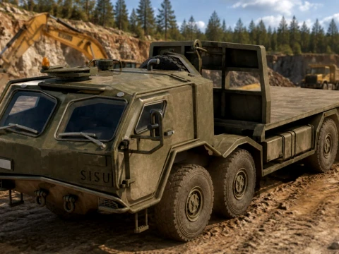 Sisu E13TP 8x8 3D Model