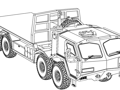 Sisu E13TP 8x8 3D Model