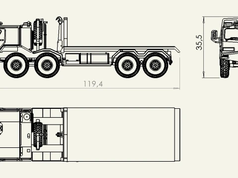 Sisu E13TP 8x8 3D Model