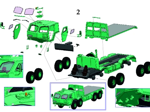 Sisu E13TP 8x8 3D Model