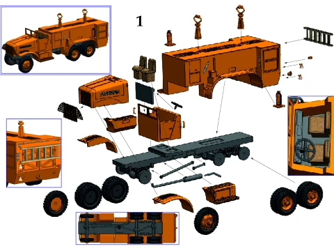 The Brockway F666 Class 155 3D Model